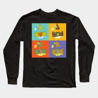 Gift of baby dragon inside a pumpkin head Long Sleeve T-Shirt